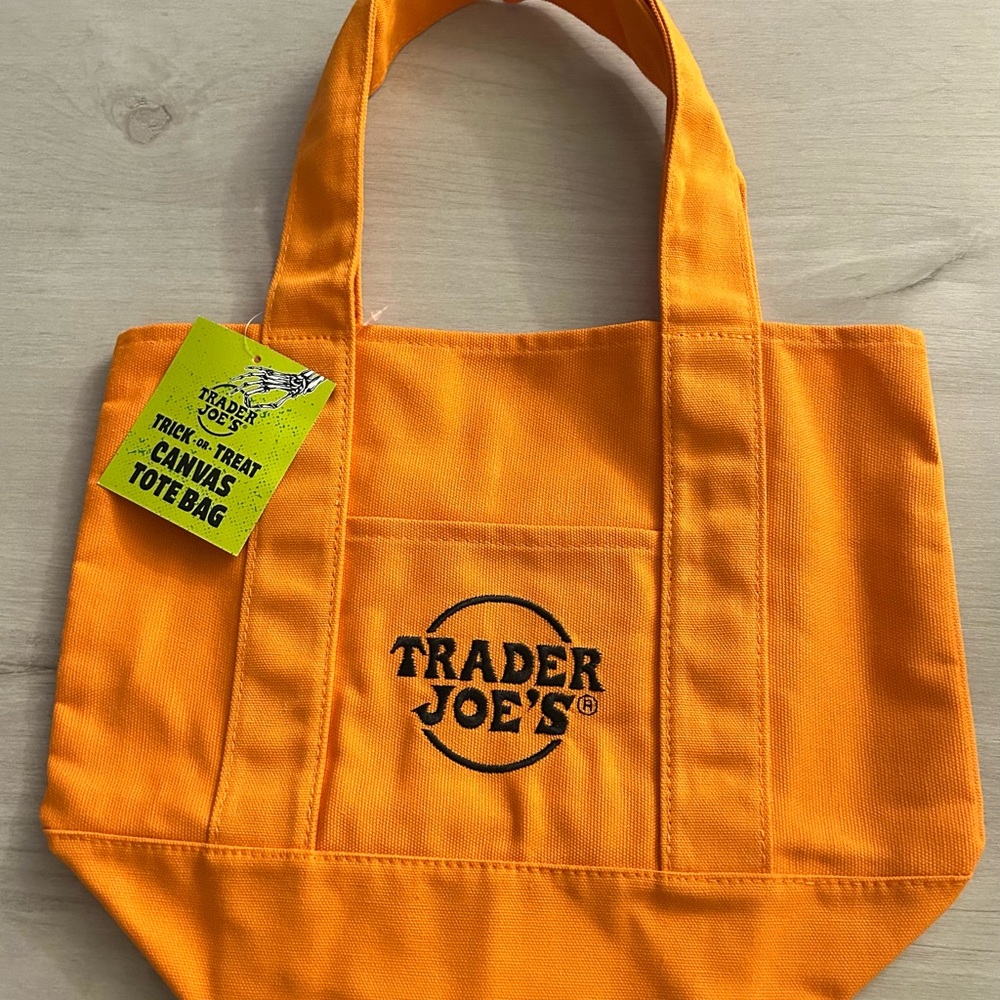 Trader Joe's Orange Mini Tote Bag